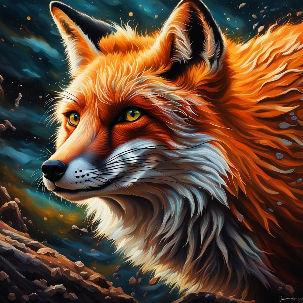 What does the fox say? intricate details, HDR, beautifully s...
