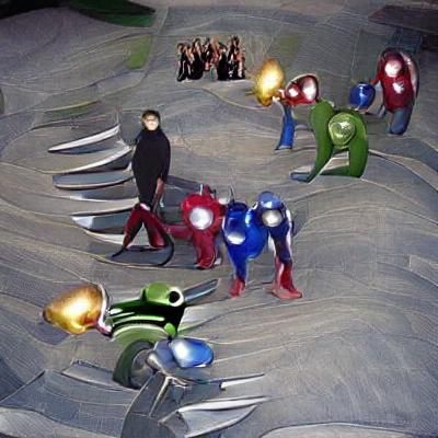 Dynamic Superhero Team Ready for Battle