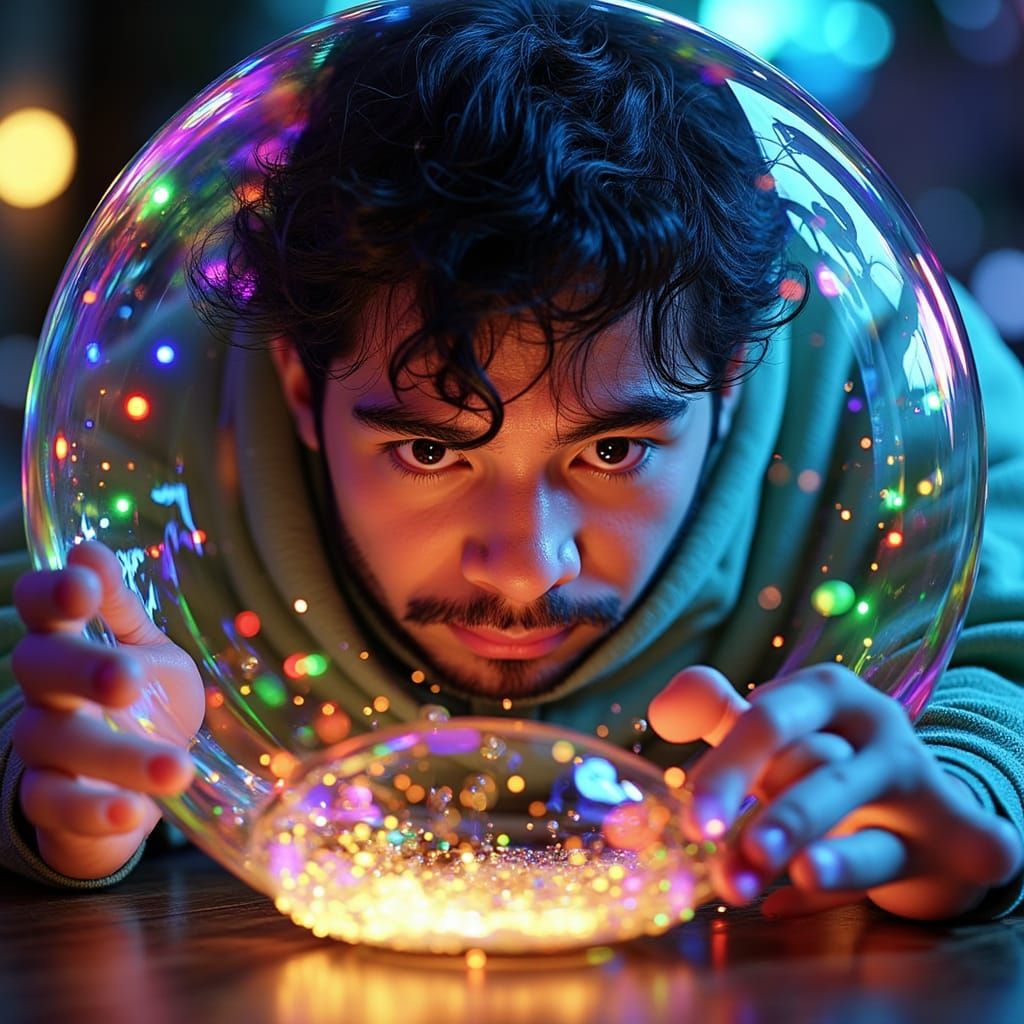 Mad Scientist's Electrifying Experiment in Photorealistic St...