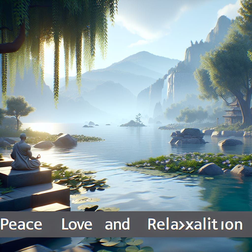Tranquil 3D Scene of Peace and Relaxation