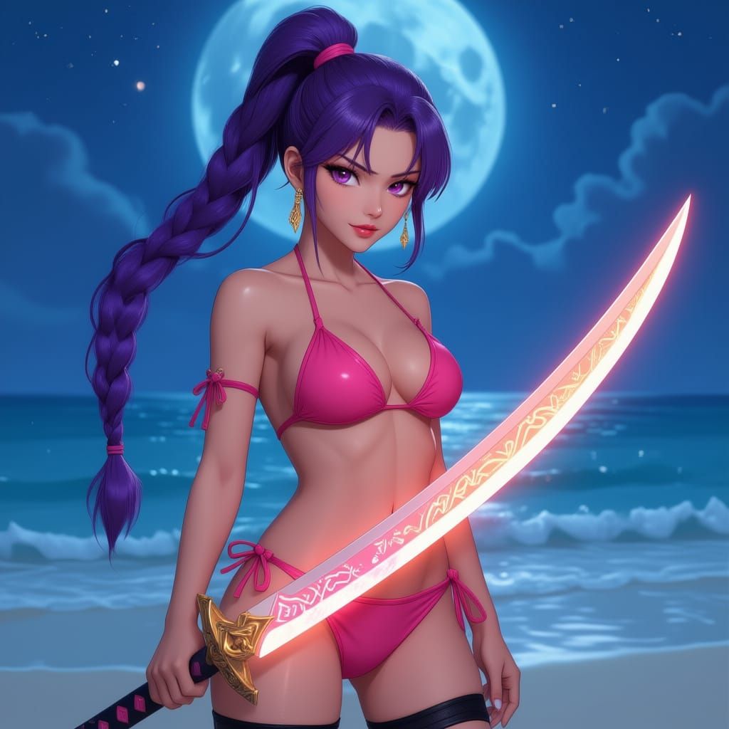 K-Pop Demon Hunter Rumi in Pink Bikini