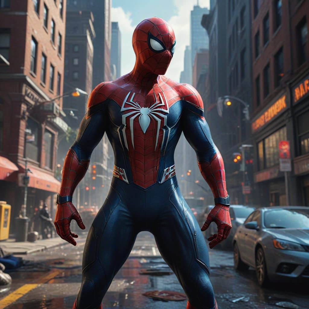 Spider-Man Day Fantasy Concept Art in 8K