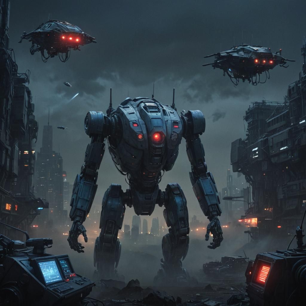 Robots Beam to Earth to Steal Super Computer