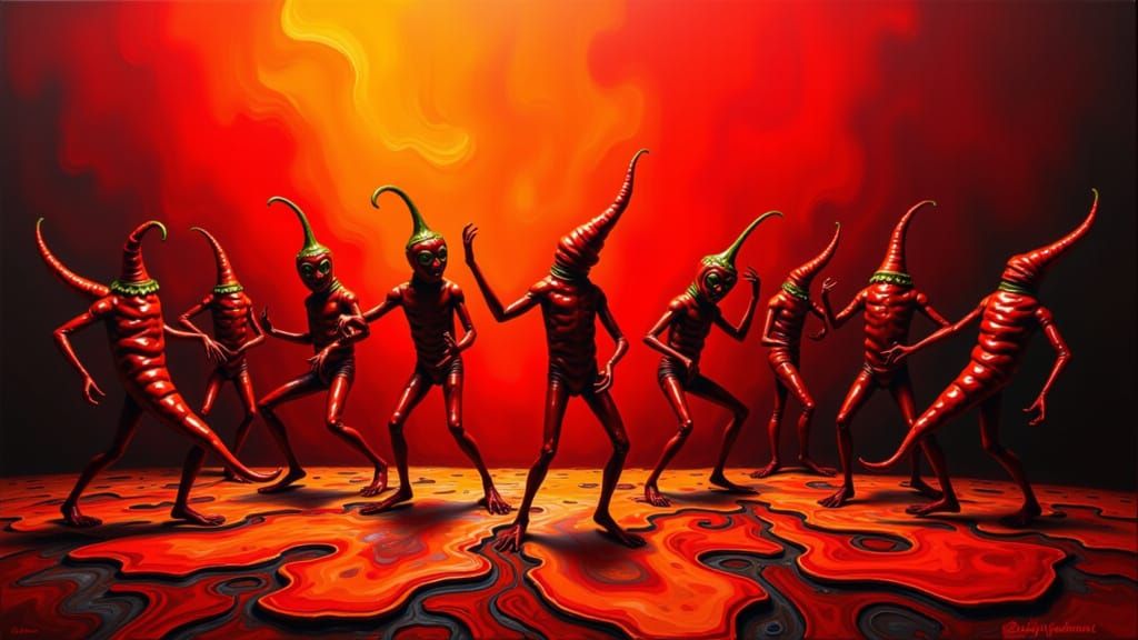 Red Hot Chili Peppers Dance Routine in Psychedelic Style