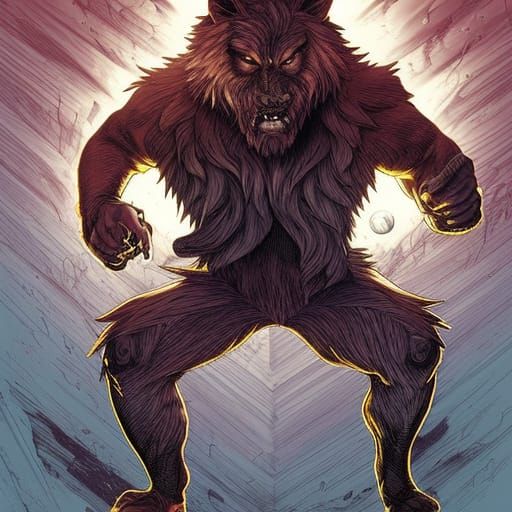 Markiplier as Wolfman in Comic Book Art