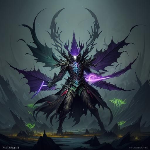 Phantom Splendens Saber: Spectral Plant Concept Art