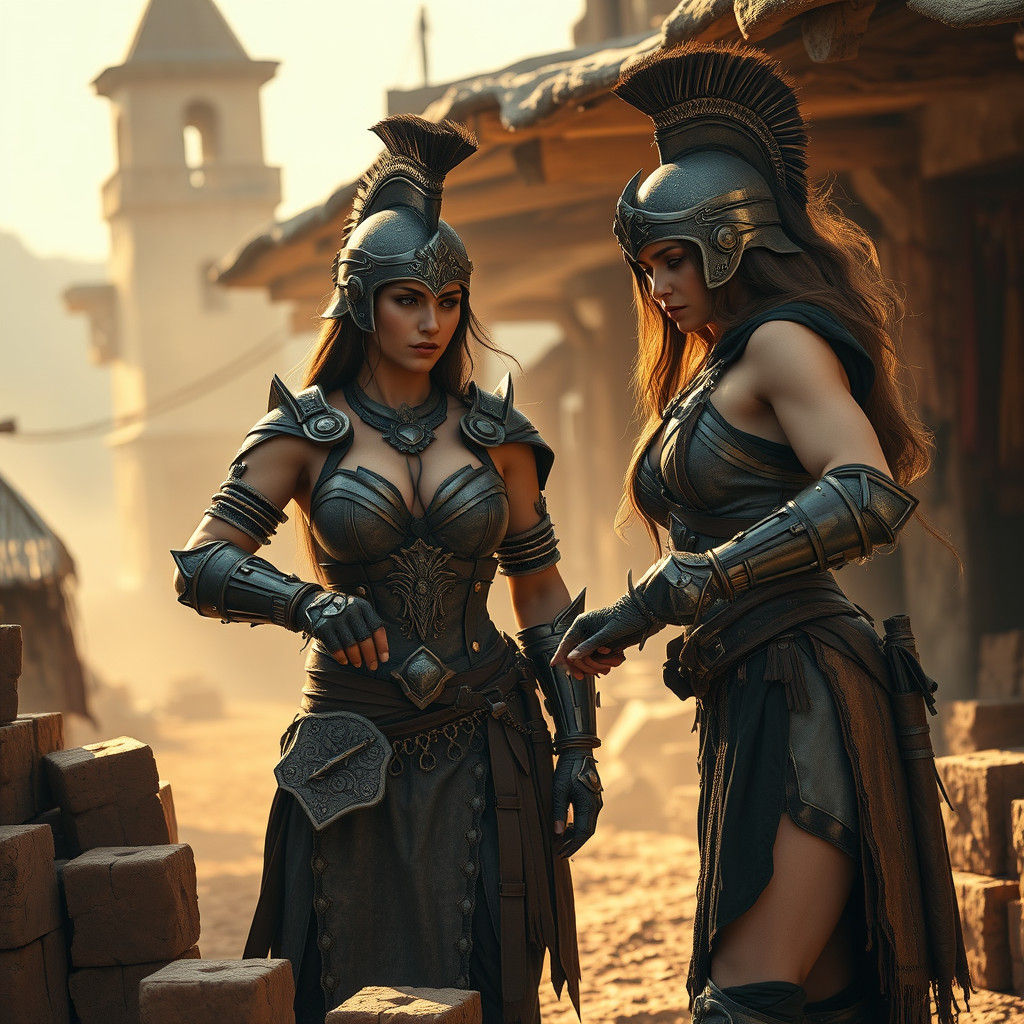 Bulgarian Warriors Haggle in Fantasy Marketplace