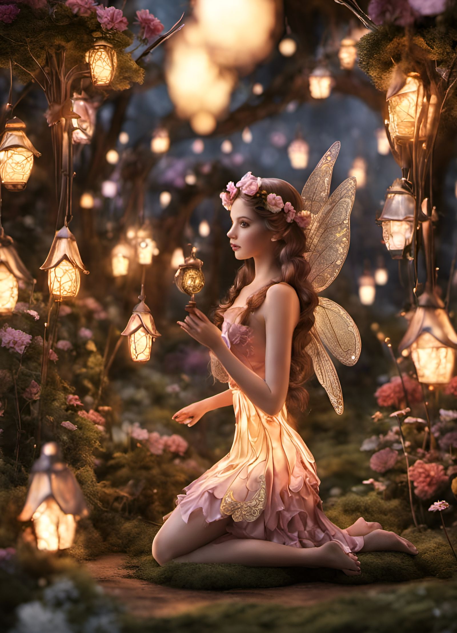 Fairy Art Installation in the Hollow's Park