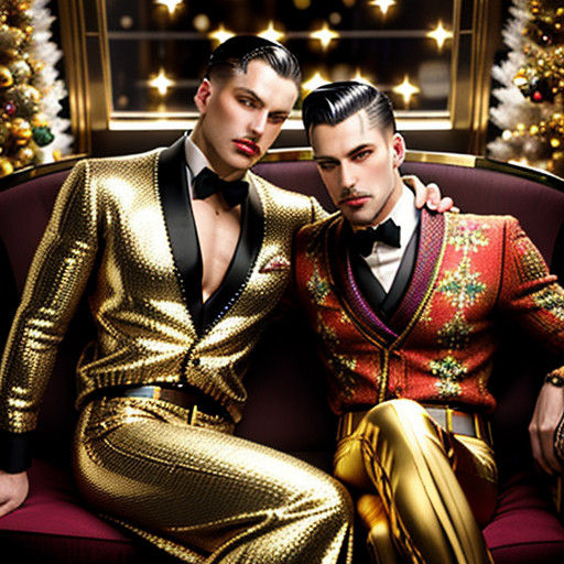 Decopunk Christmas Glamour in Streamline Moderne Elegance