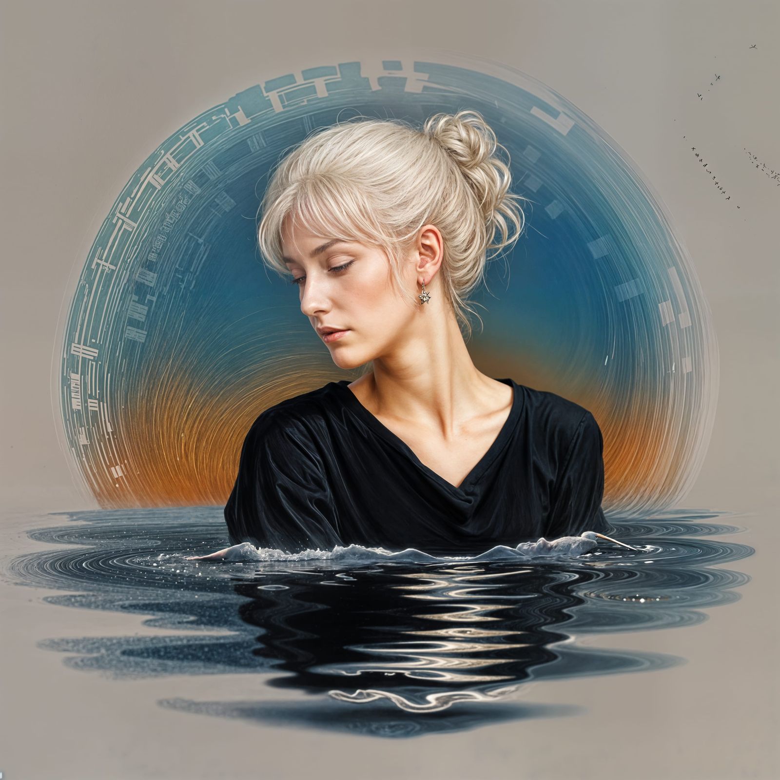 A Serene Poet in Repose