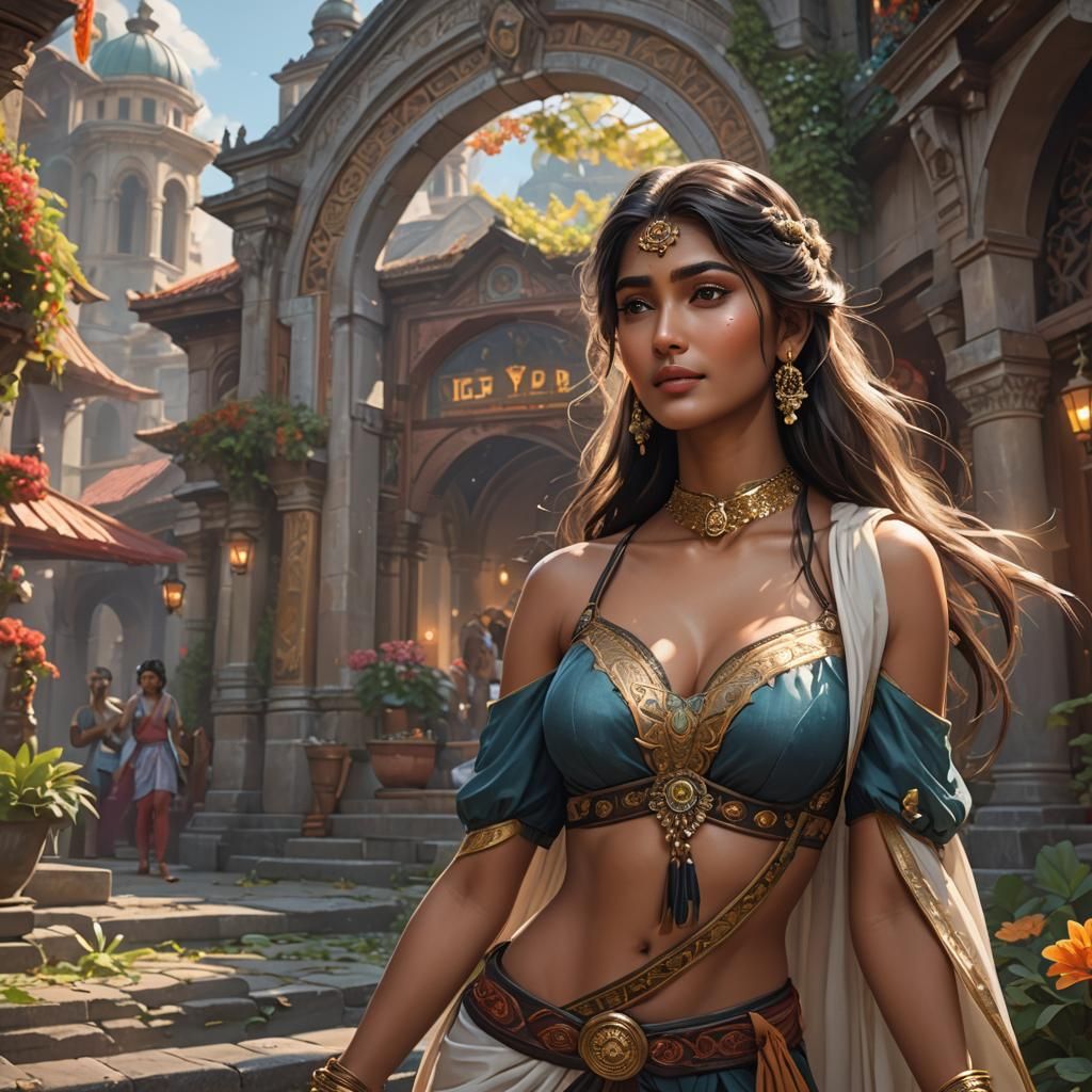 Detailed Portrait with Dynamic Lighting