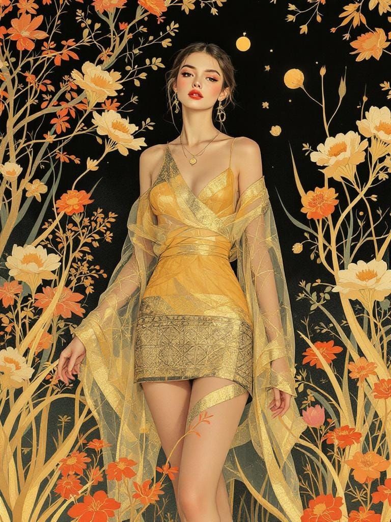 Swedish Pin-Up in Nielsen and Dulac Style