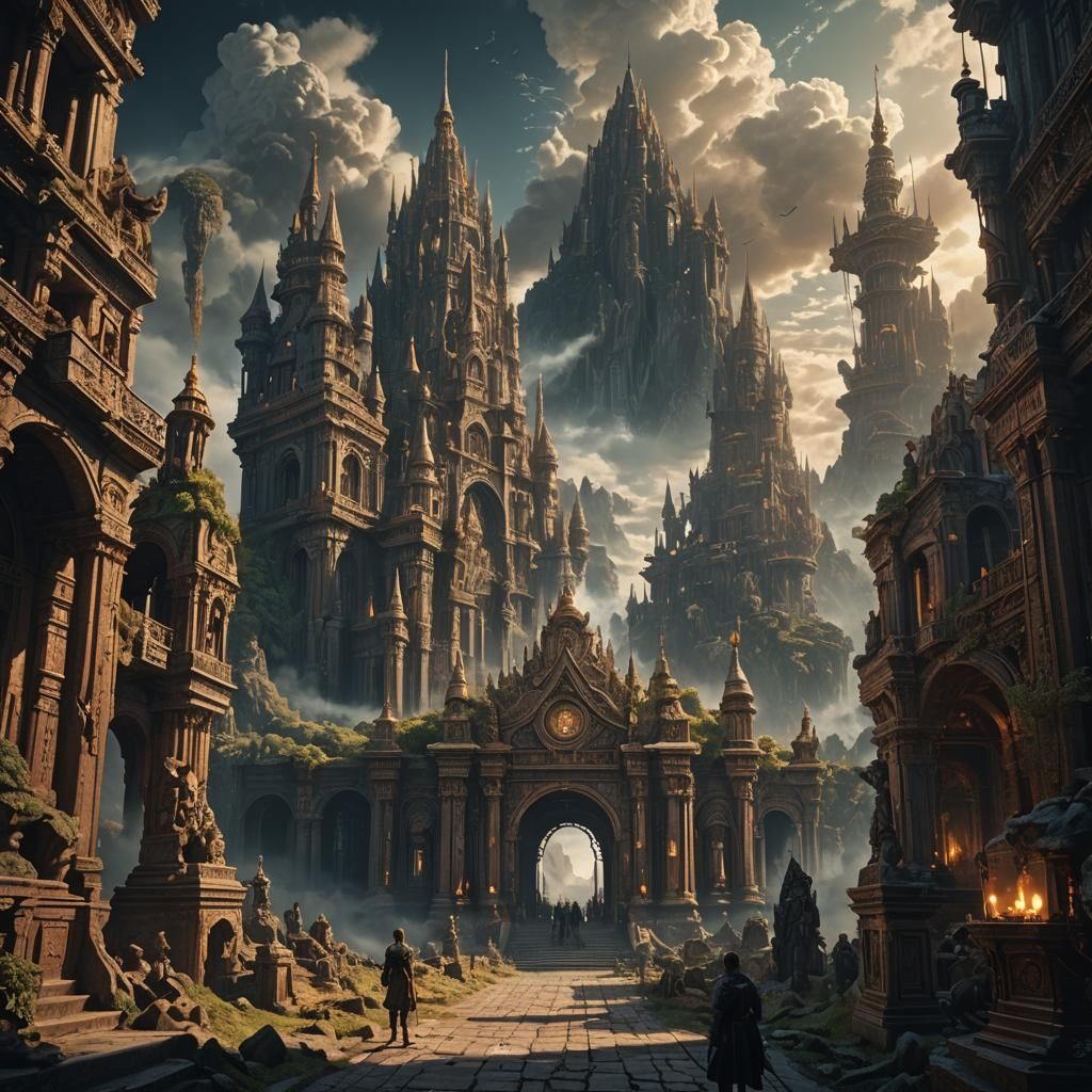 Epic Eternal Idol Digital Matte Painting