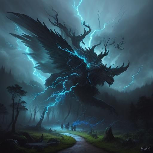 Stormcaller Summons Tempest in Mystical Forest