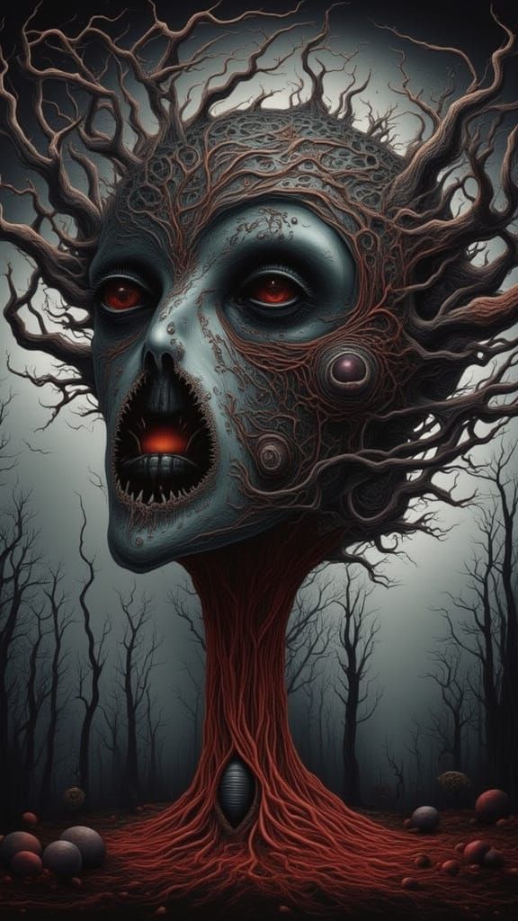 Surreal Hot Air Balloon World