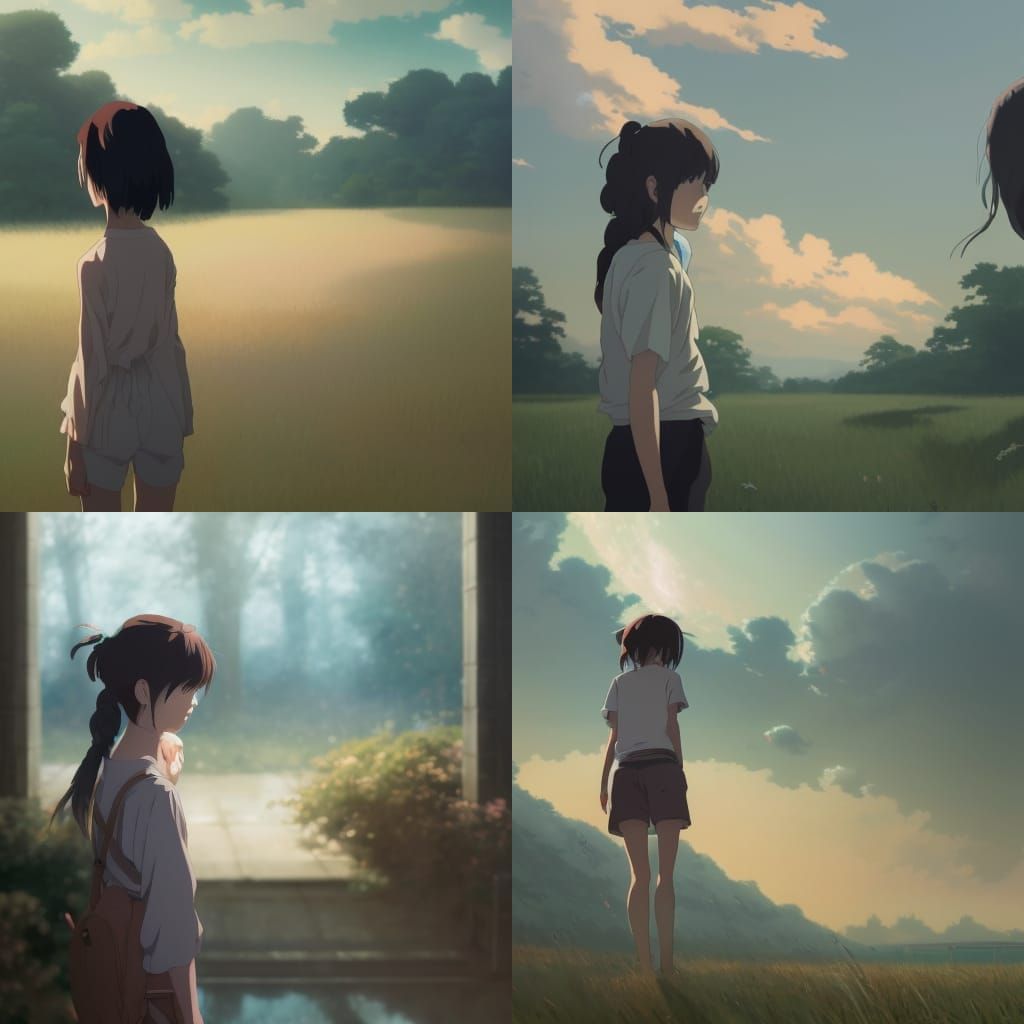Girl Confronts Past in Anime Key Visual