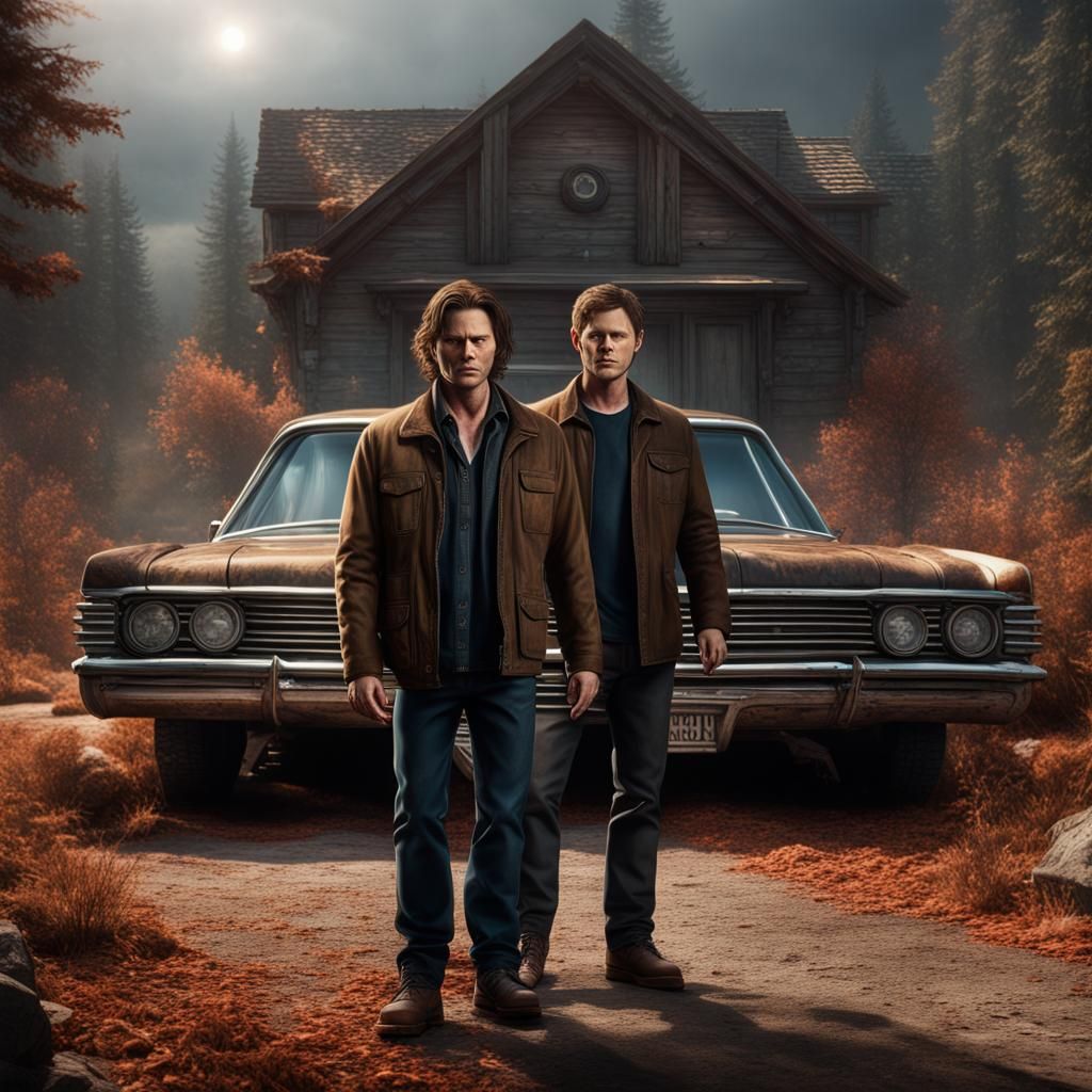 Sam and Dean Winchester: Detailed Matte Painting