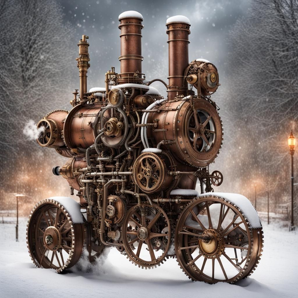 Steampunk David Bowie Winter Wonderland Image