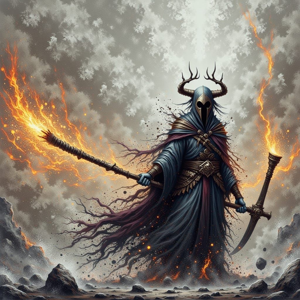 Ominous Isolated Landscape