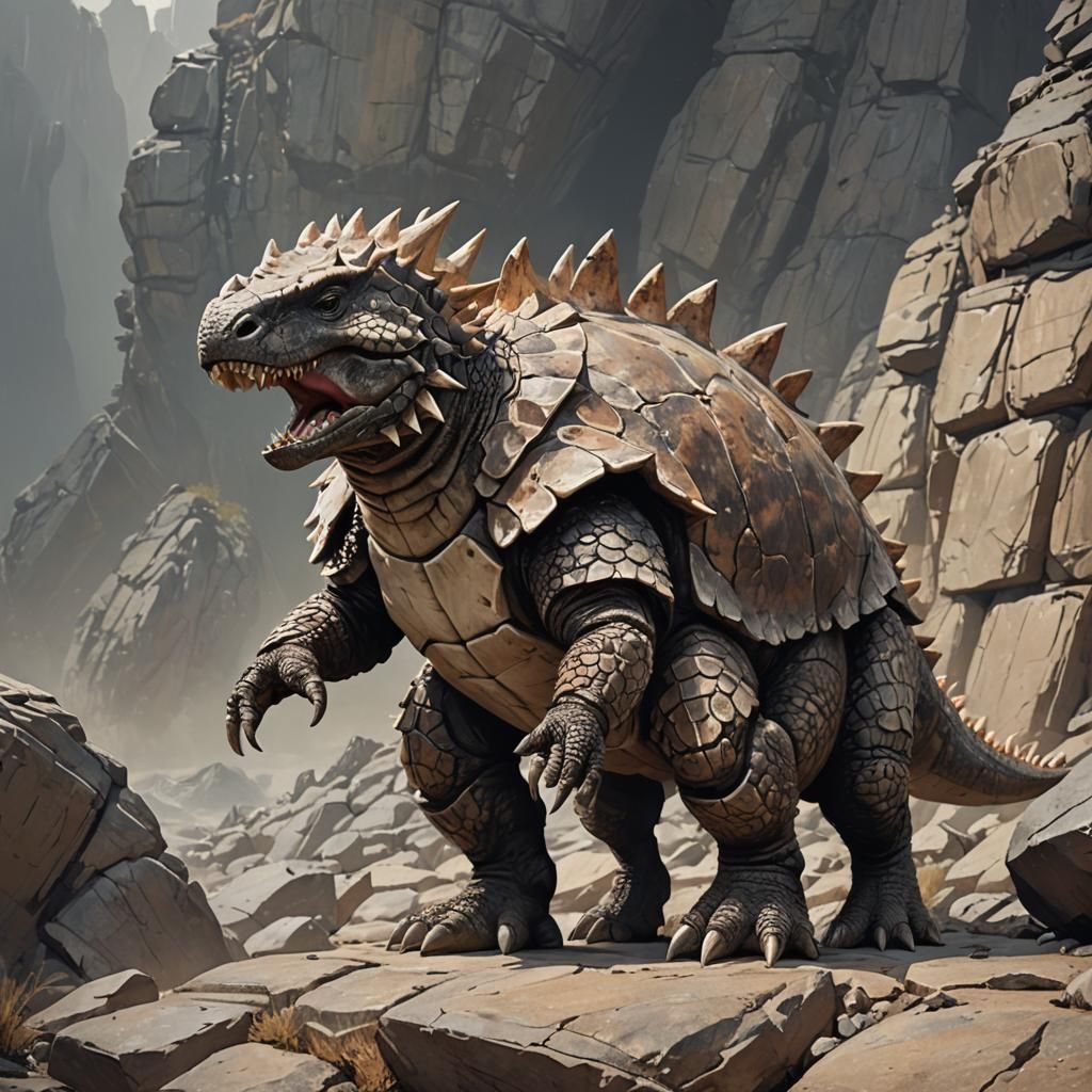 Ankylosaurus Armor: Prehistoric Concept Art