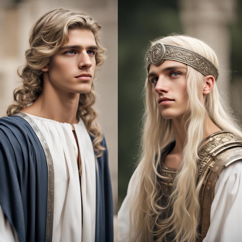 Ancient Roman Woman with Silver Blond Hair