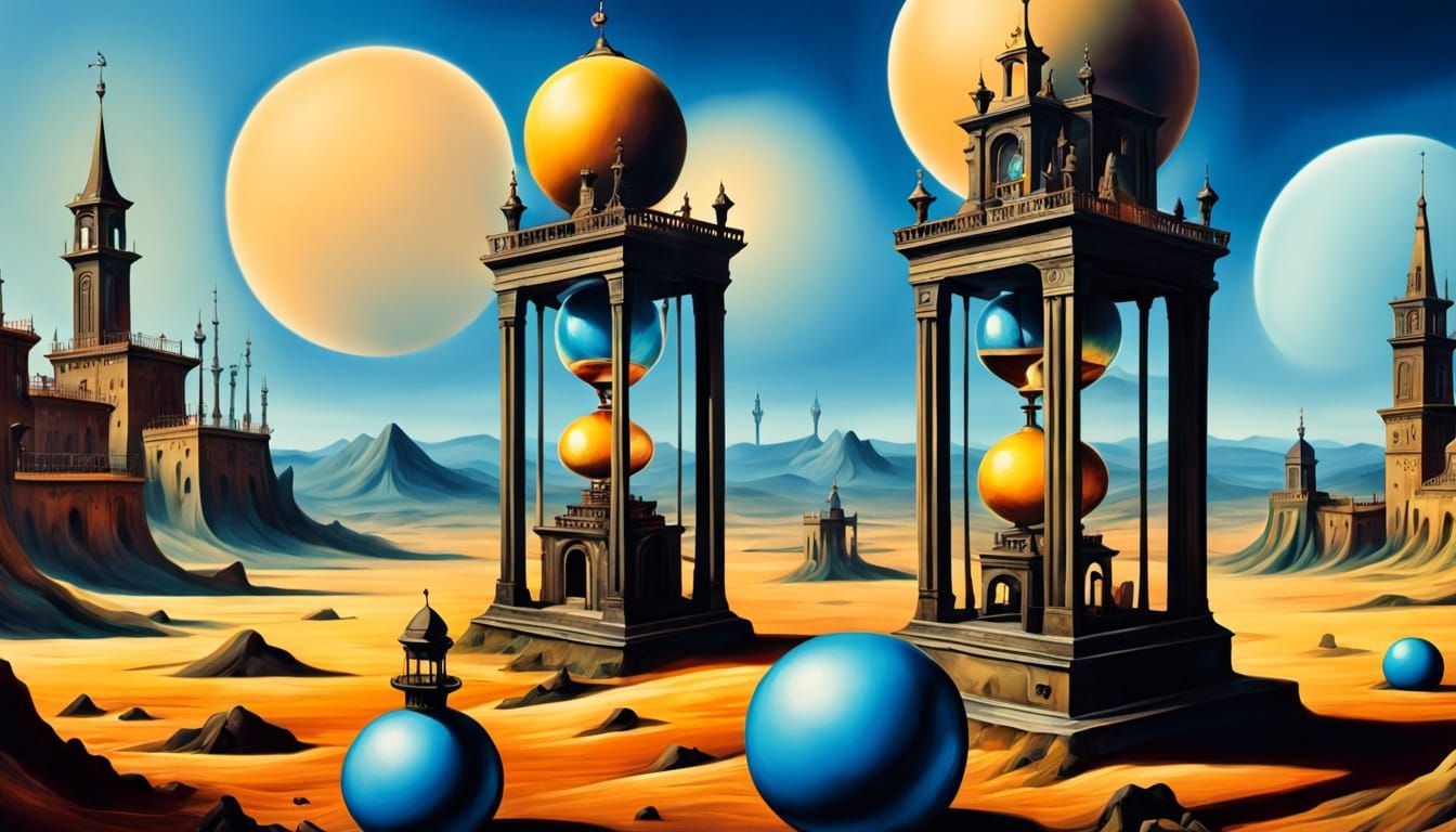 Surreal Cityscape Melts into a Dreamlike World in Hyper-Real...