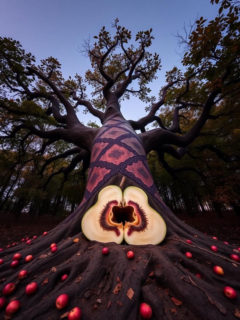 " Humongous Apple tree, Autumnal Equinox, Geological Cross-S...