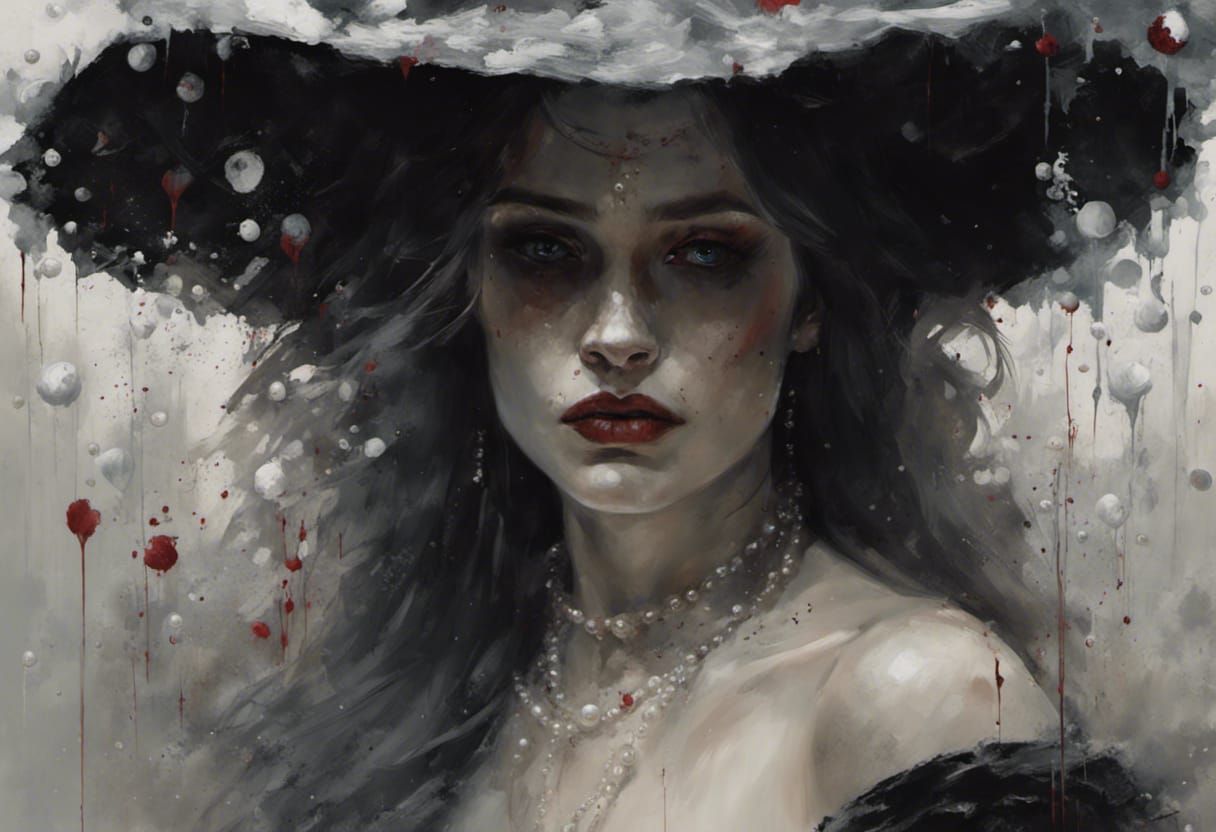 Pearl Blood Witch in Fantasy Splash Art