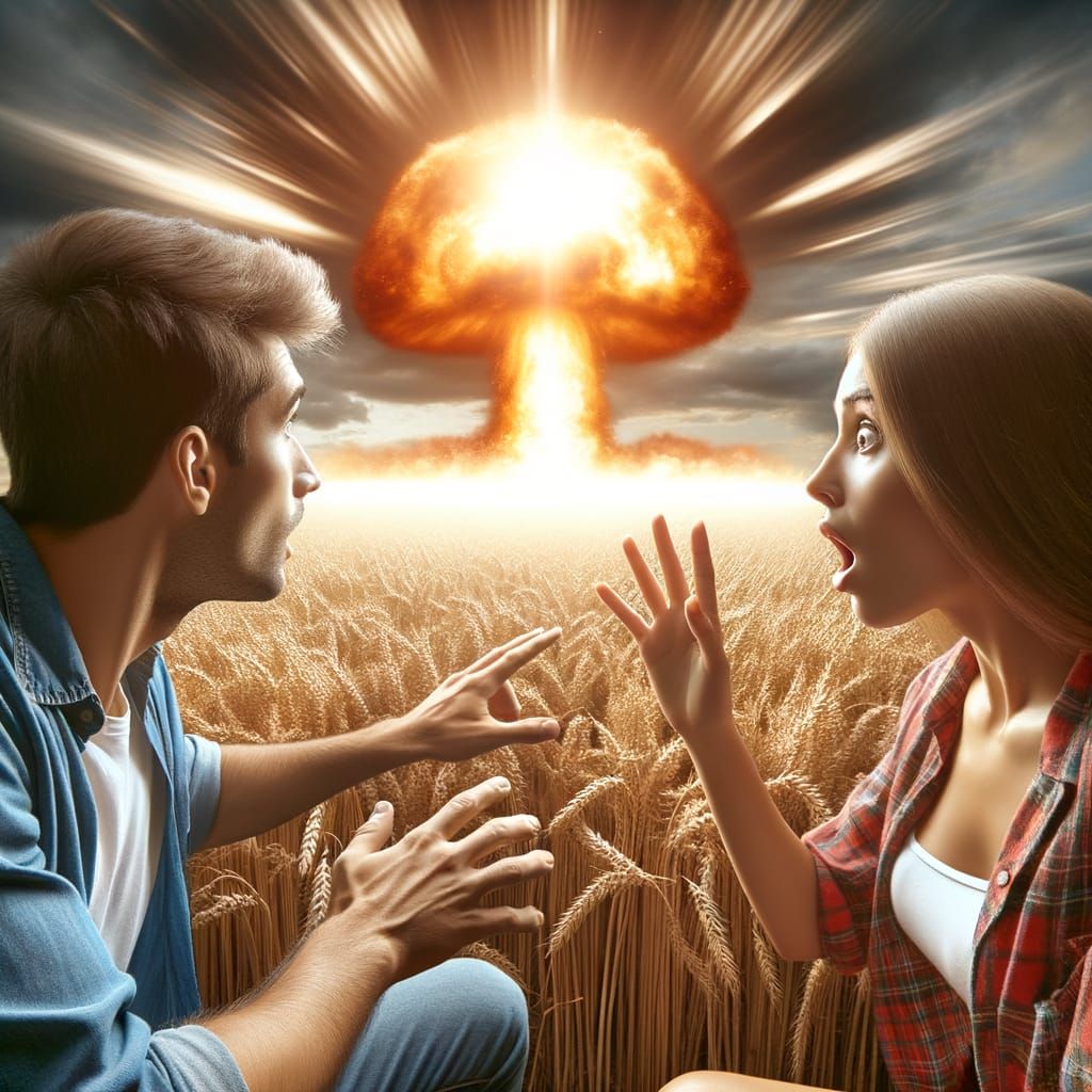Couple Surprised by Nuclear Explosion's Shockwave in Hyper-R...