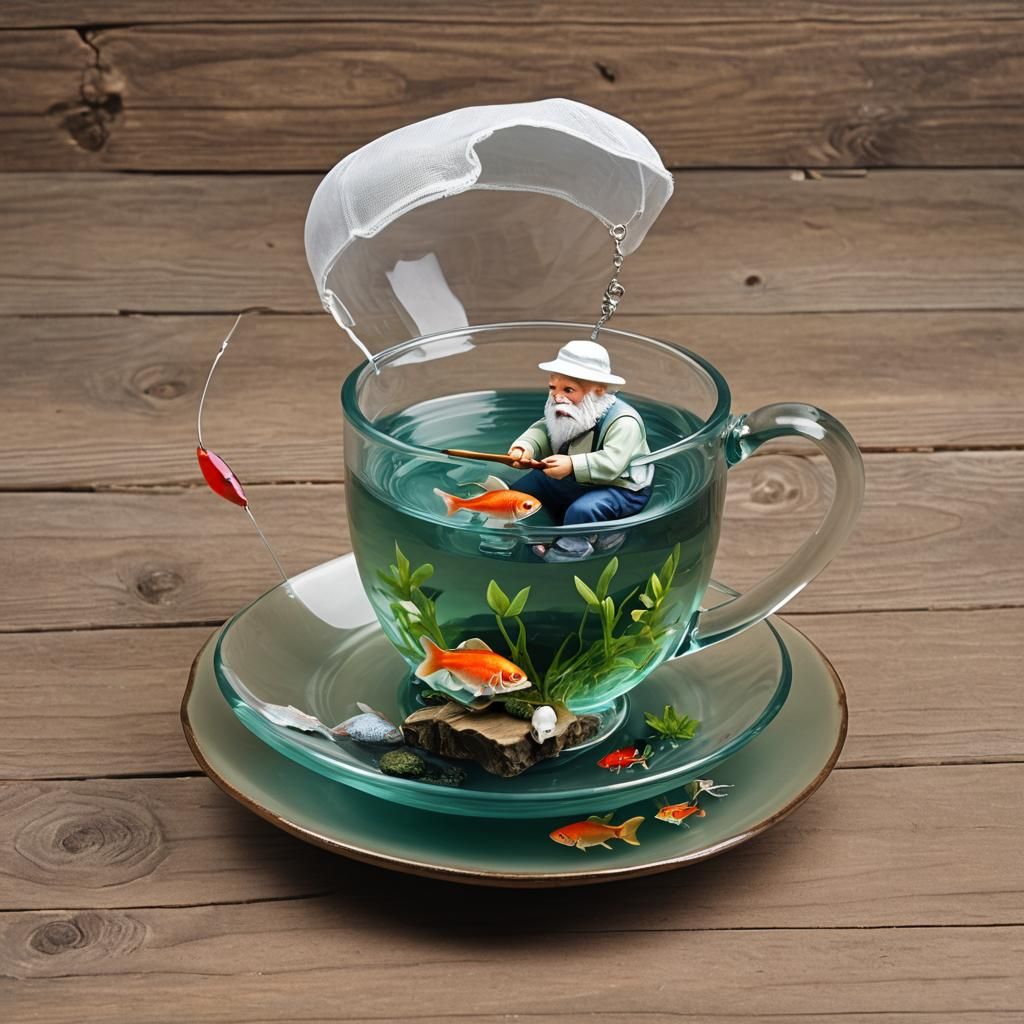Teacup World: Fisherman's Tiny Pond