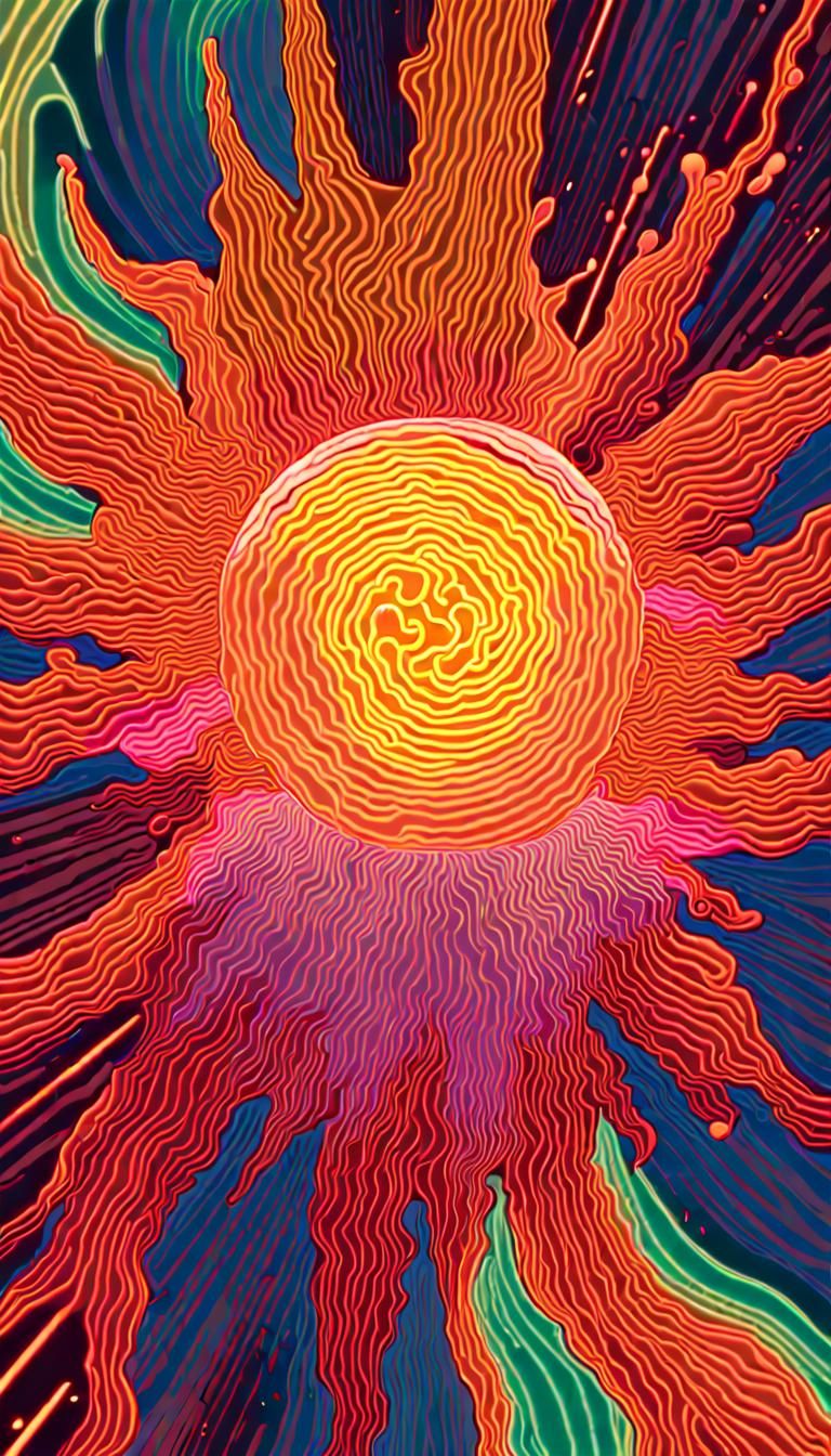 Coronal Mass Ejection Between Earth and Sun in 3D Neon