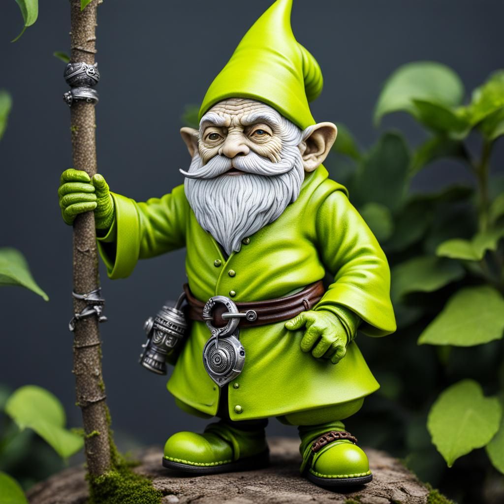 Chartreuse Monk Gnomes with Accurate Anatomy