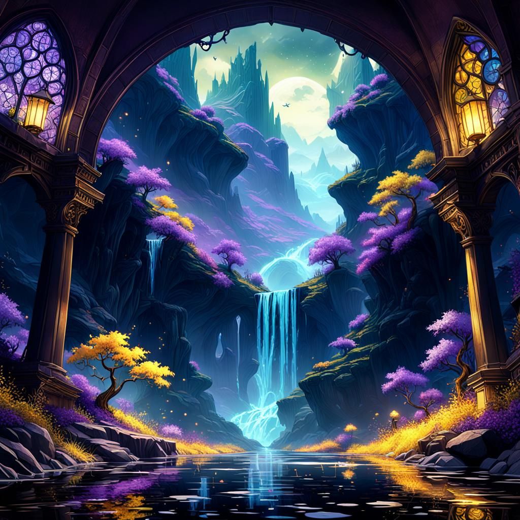 River of Dreams: Dark Fantasy Concept Art