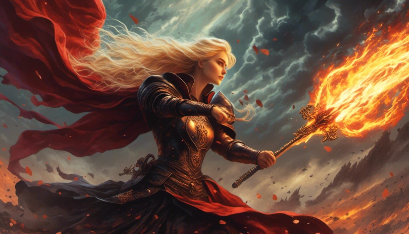 Éowyn Confronts Witch-King: Anime-Style Battle of Minas Tiri...