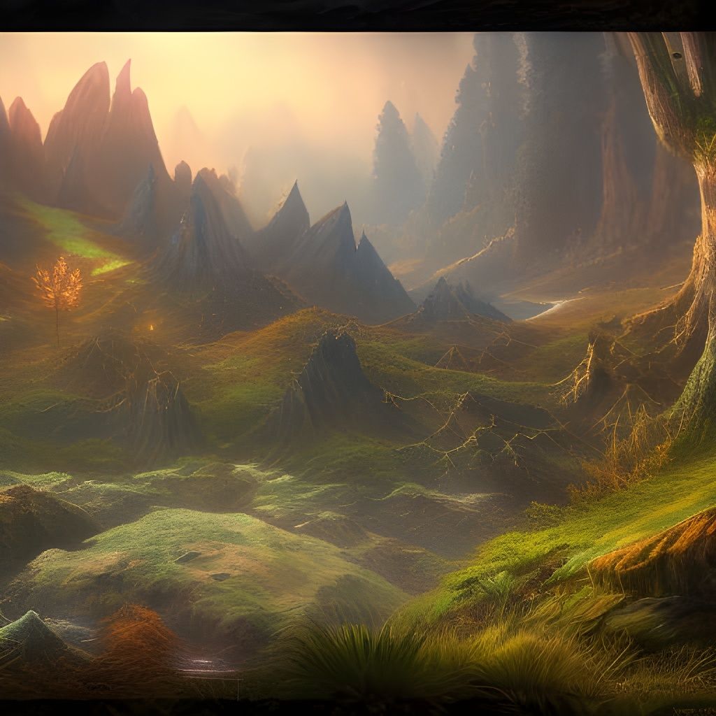 Fantastical Esper Wilderness Concept Art