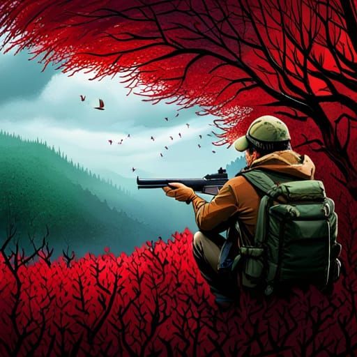 Hunter Shoots Mockingbird in Eerie Forest