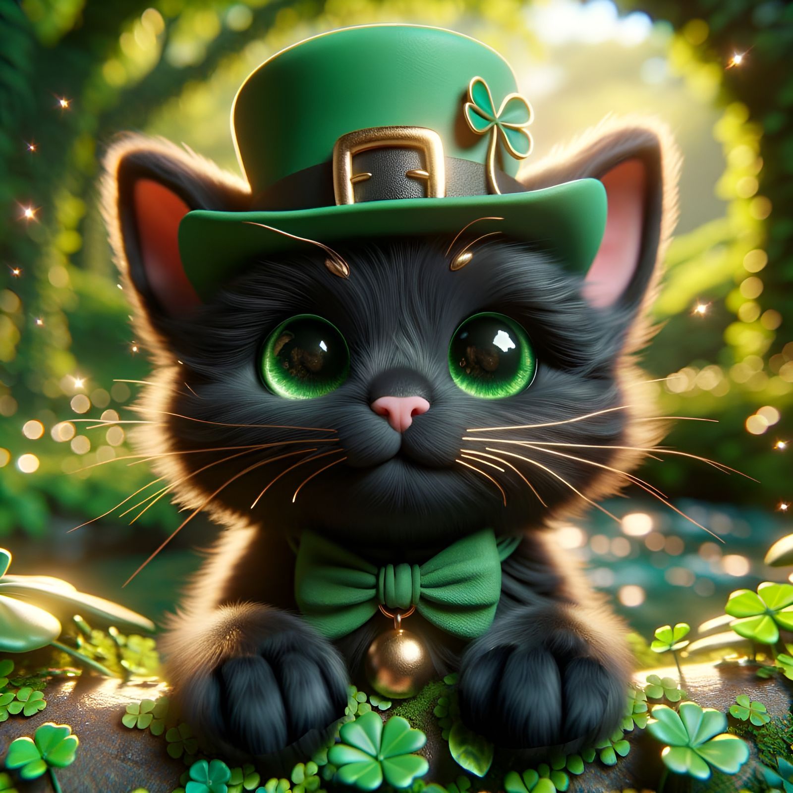Lucky Black Cat Leprechaun: Claymation Fantasy