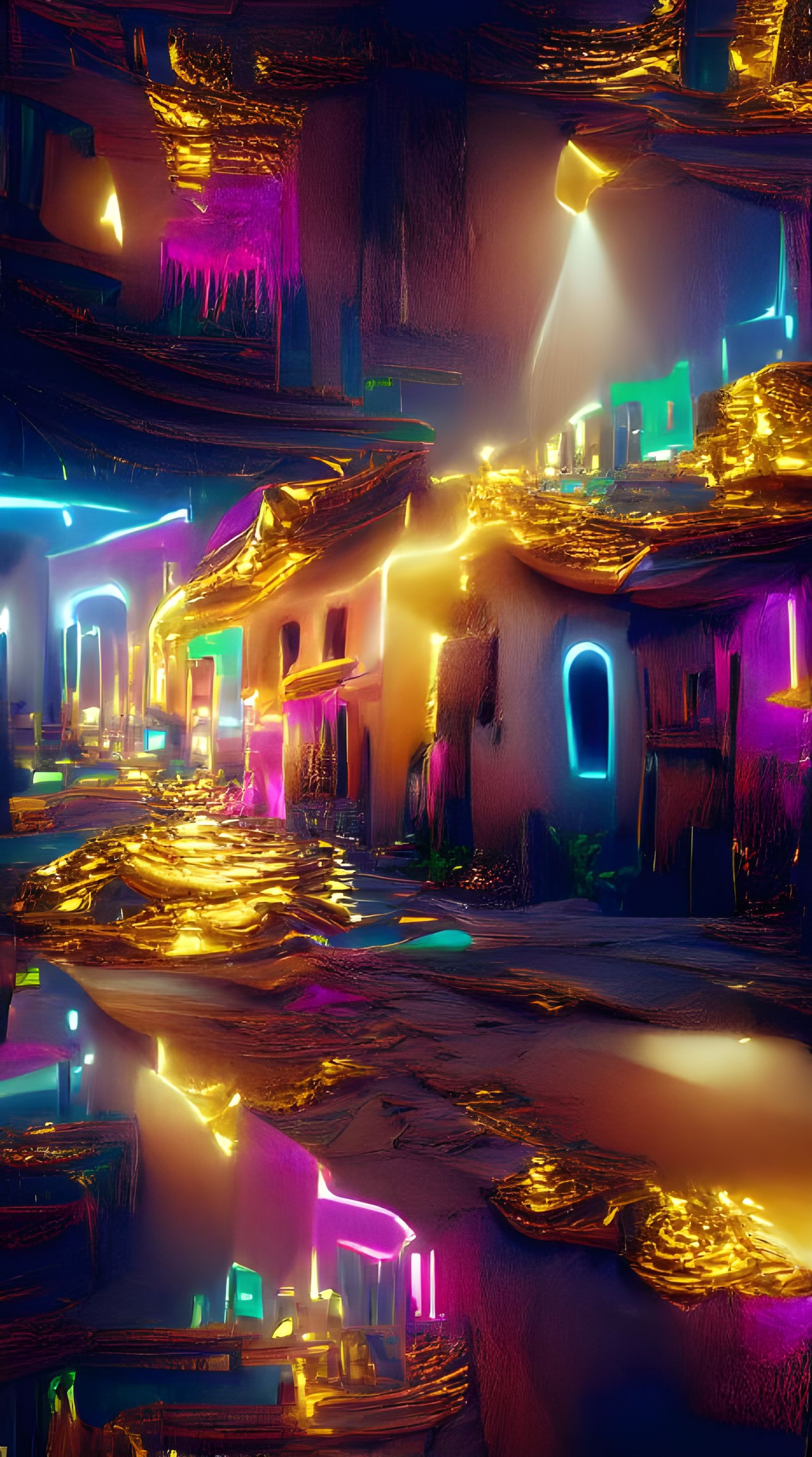 El Dorado: Neon Iridescent City in Unreal Engine