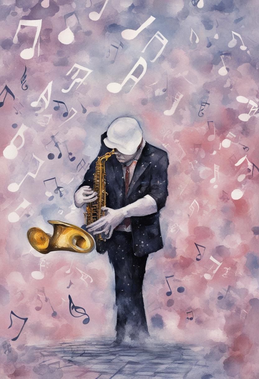 Melting Saxophone: A Surreal Jazz Performance