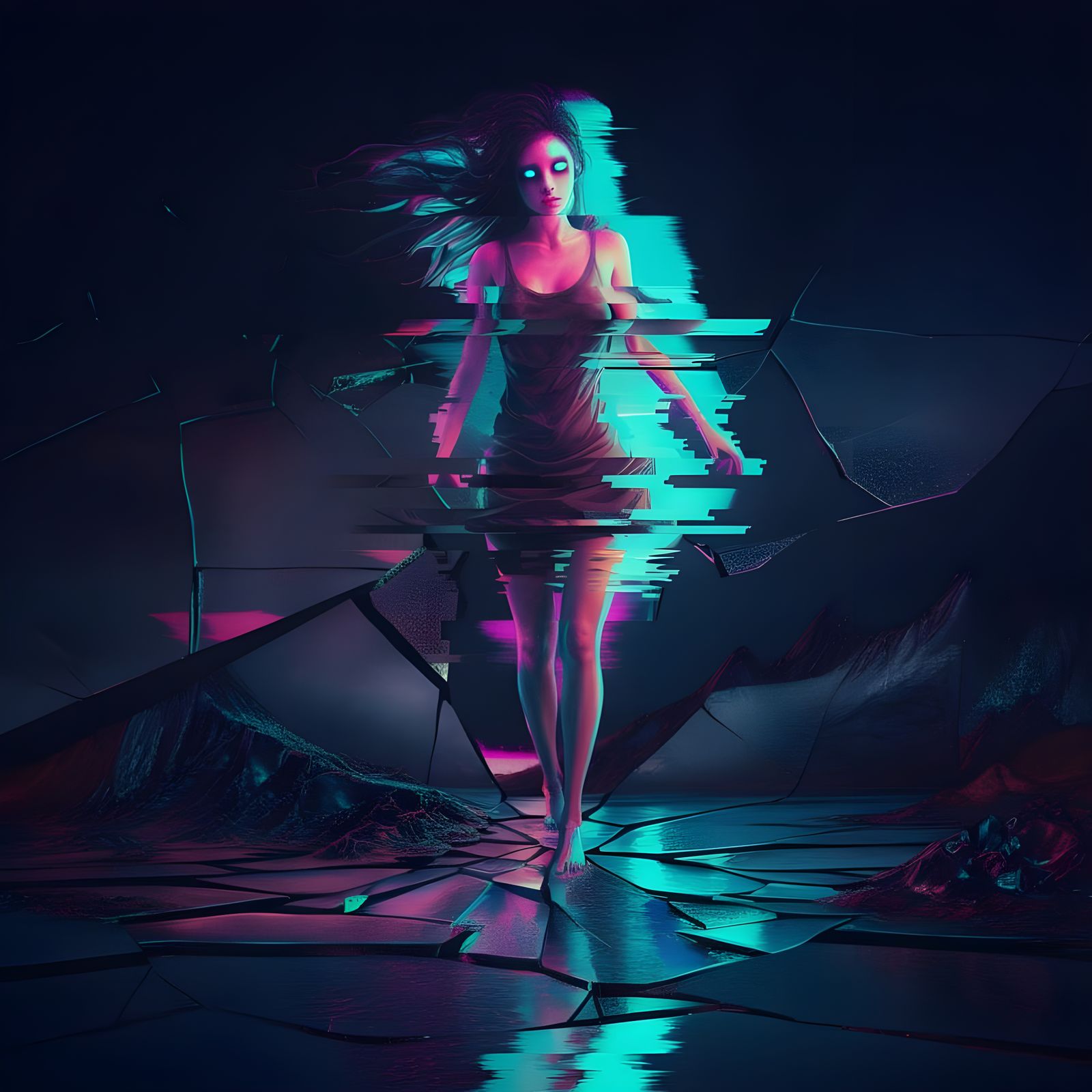 Fractured Reality: Hologram Shards and Digital Flickers