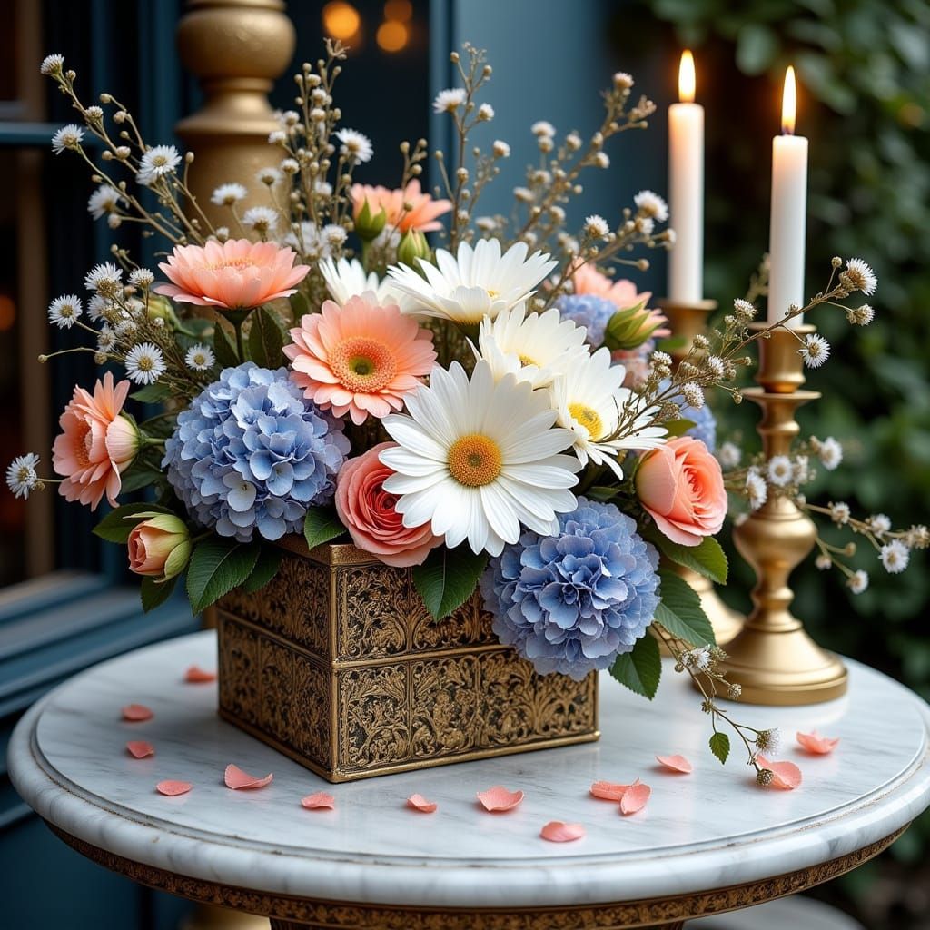 Floral Still Life in Dreamy Enchantment Style