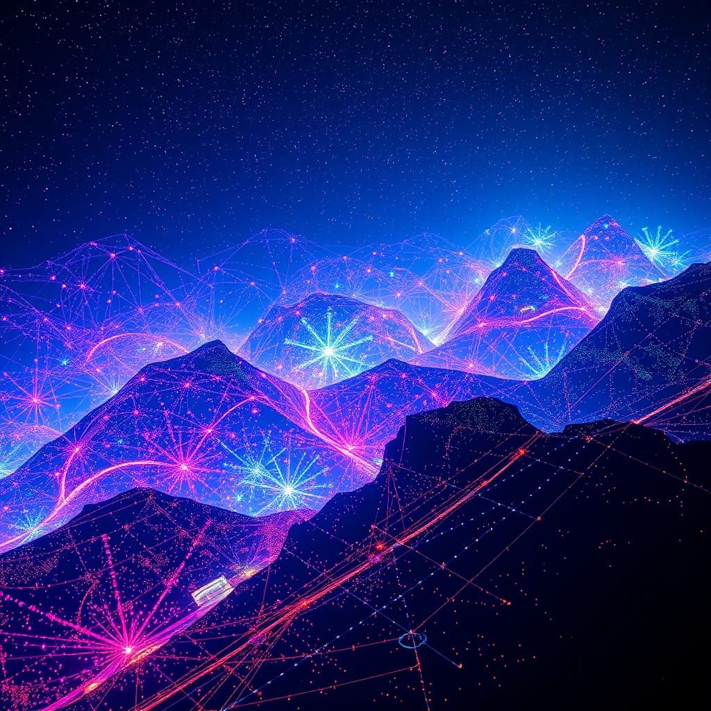 Holographic Pixelscape Light Painting of Unmanifested Dreams