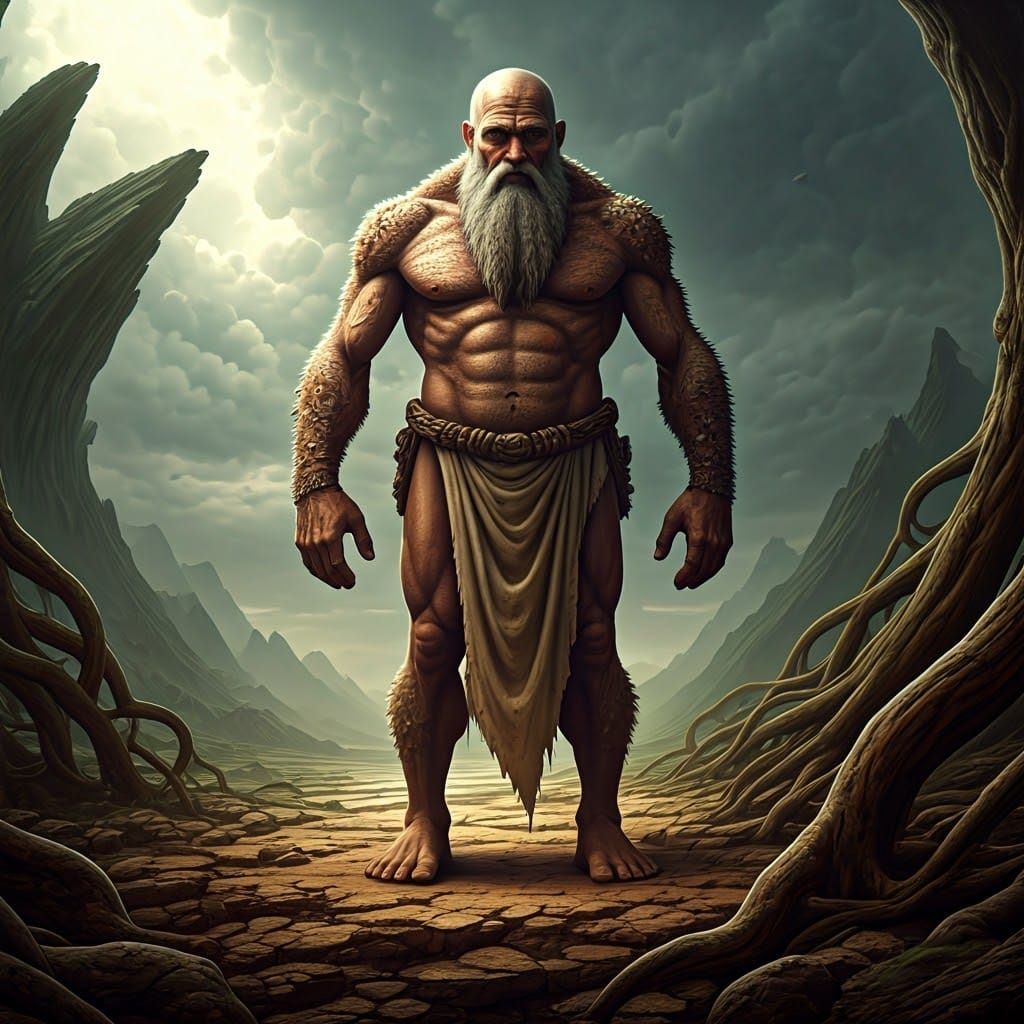 Noah's Era Giants Standing Proud in Ancient Landscape