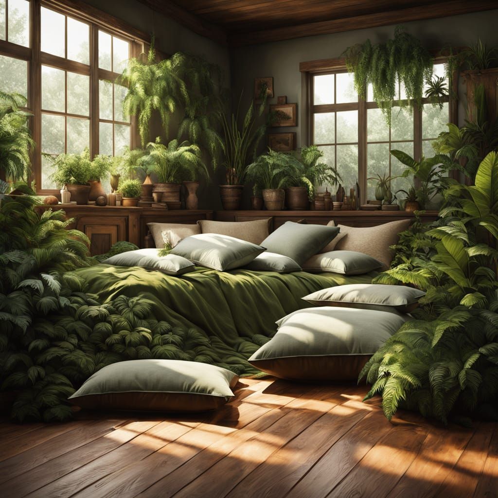 Cozy Retreat with Lush Greenery