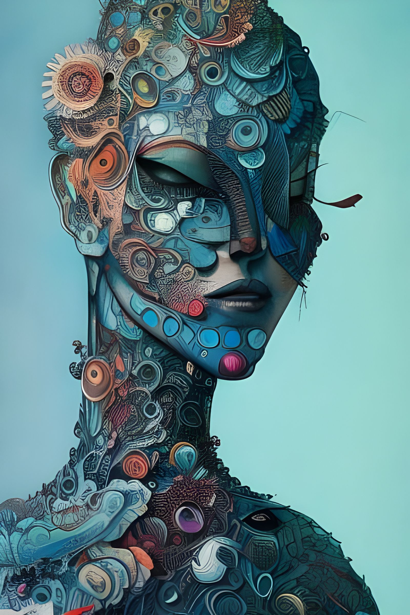 Abstract Symmetrical Visionary Illustration