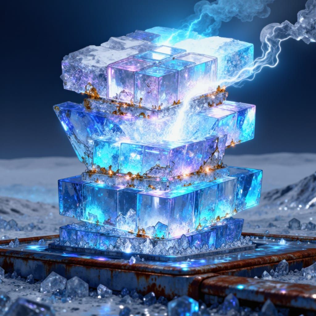 Crystal Sandwich Radiates Ethereal Light in Surreal Digital ...