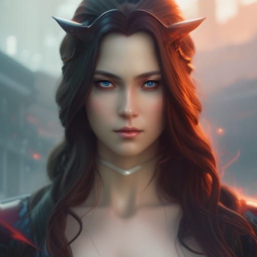 Victorian Assassin with Emerald Eyes, Hyperdetailed Fantasy ...