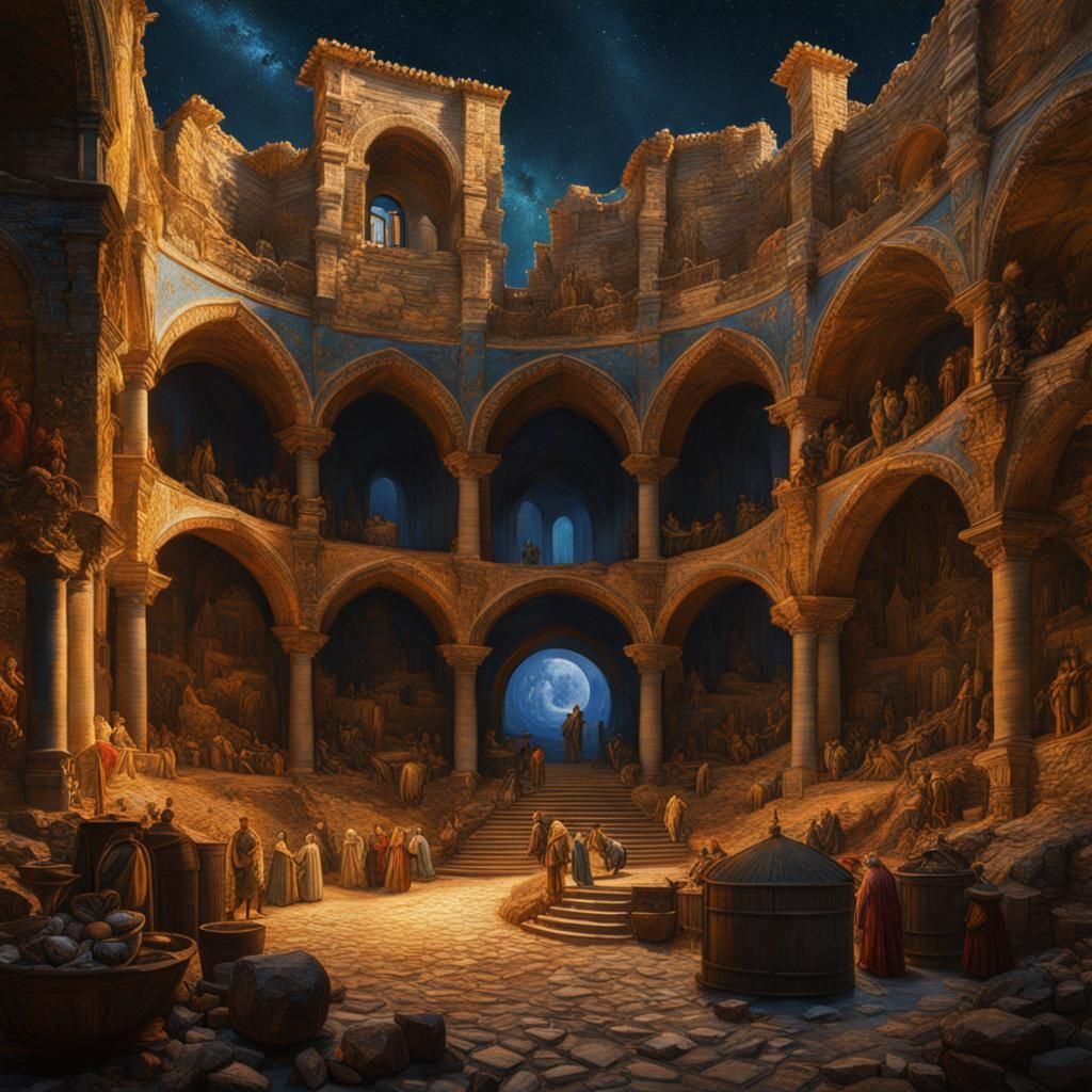 Van Gogh Nativity Scene in Verona Arena