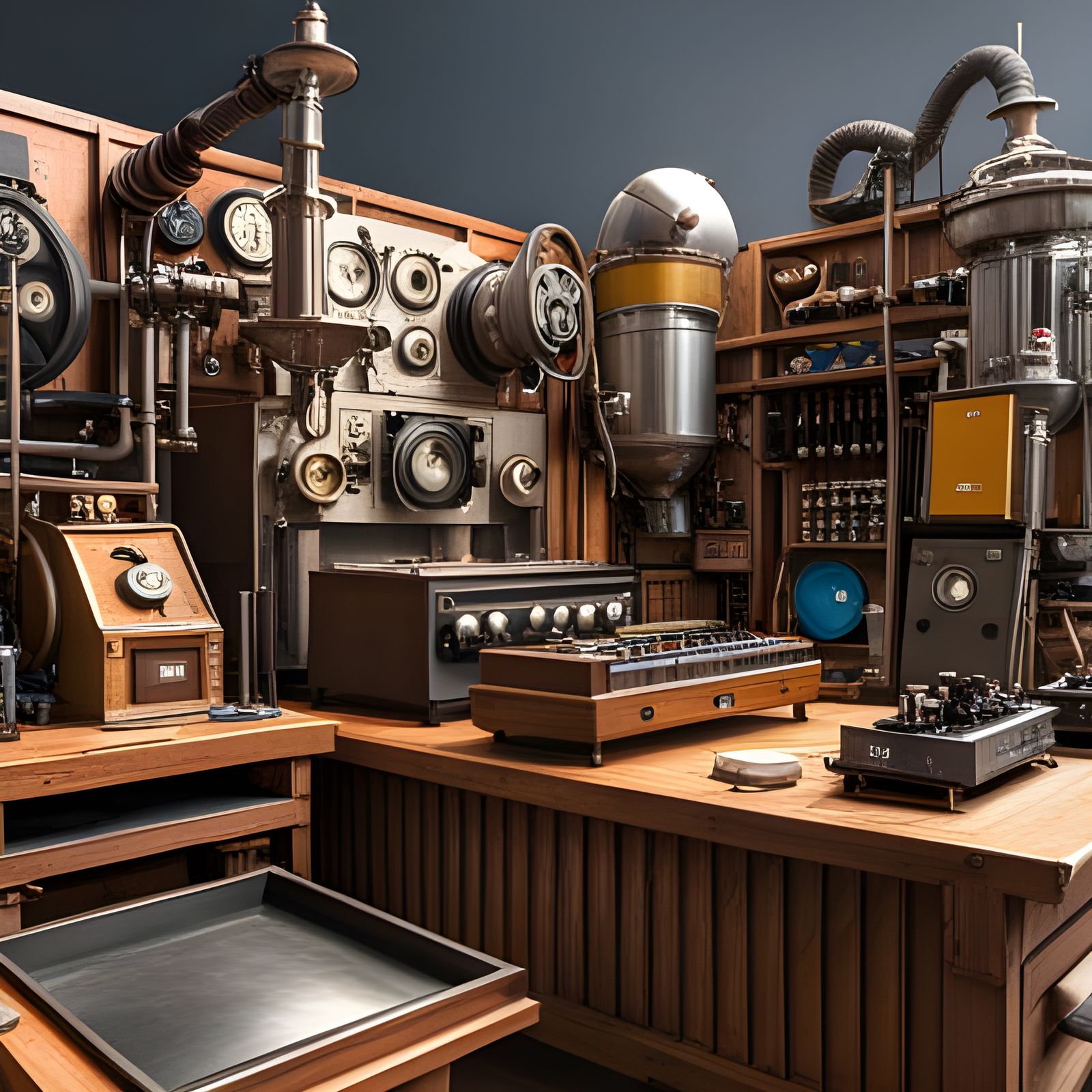 Complex Rube Goldberg Device: Hyperreal Cartoon