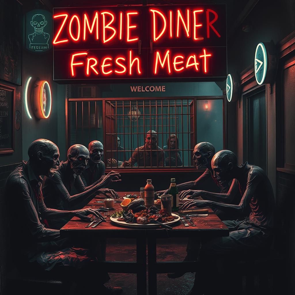 Zombie Diner: A Gothic Horror Scene